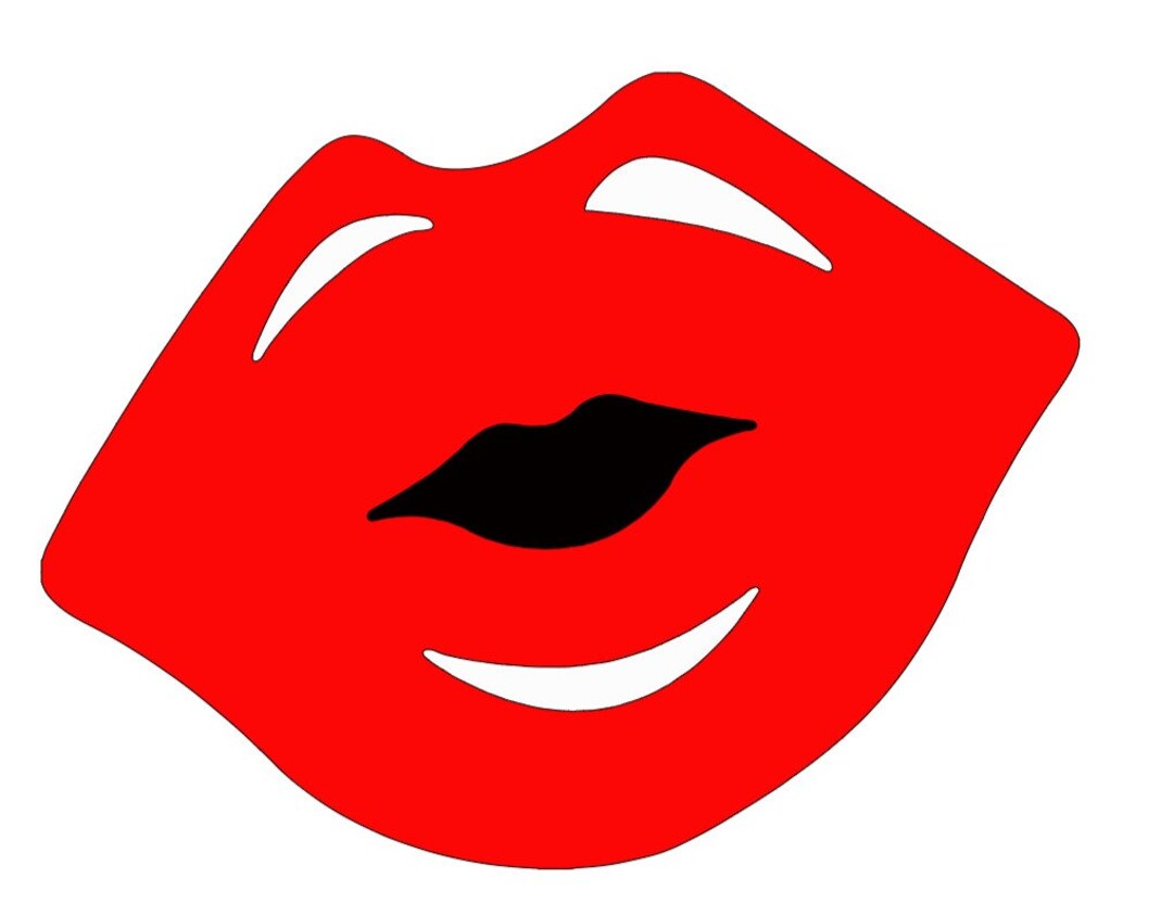 Red Lips Blowing a Kiss SVG Etsy Australia