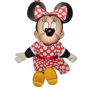 Vintage Rubber Face Minnie Mouse Plush