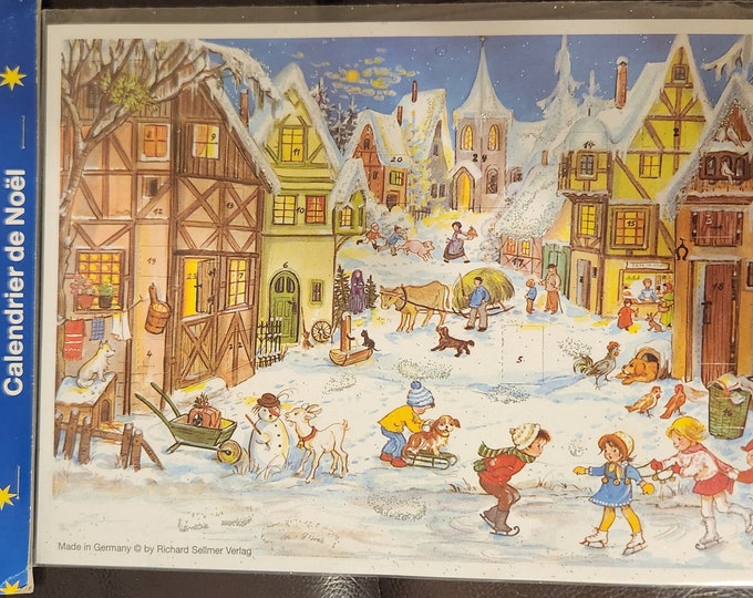 Vintage German Advent Calendar Sealed Etsy Vintage German Advent Calendar Sealed Etsy