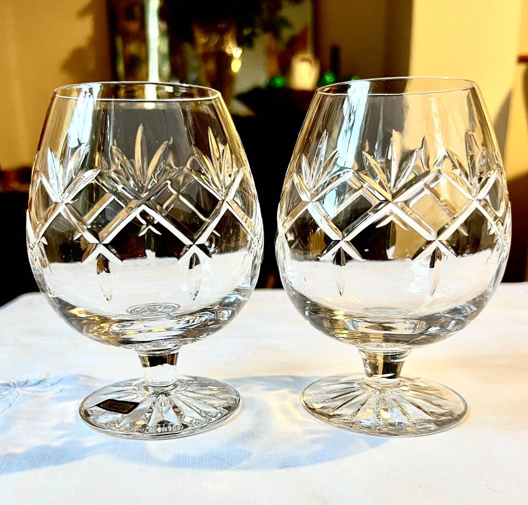 VINTAGE BRANDY GLASSES 2 Cognac Snifter Glasses b Corbet Etsy