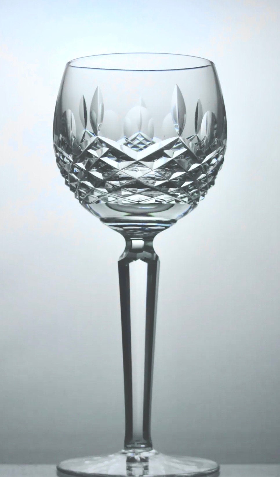WATERFORD CRYSTAL WINE Glasses Retired Kenmare Pattern Vintage Cut