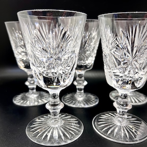 Vintage Edinburgh Crystal Sherry Glass: Star of Edinburgh, Signed