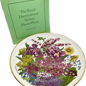 Franklin & Wedgwood Porcelain Plate: Flowers of May, Leslie Greenwood Design