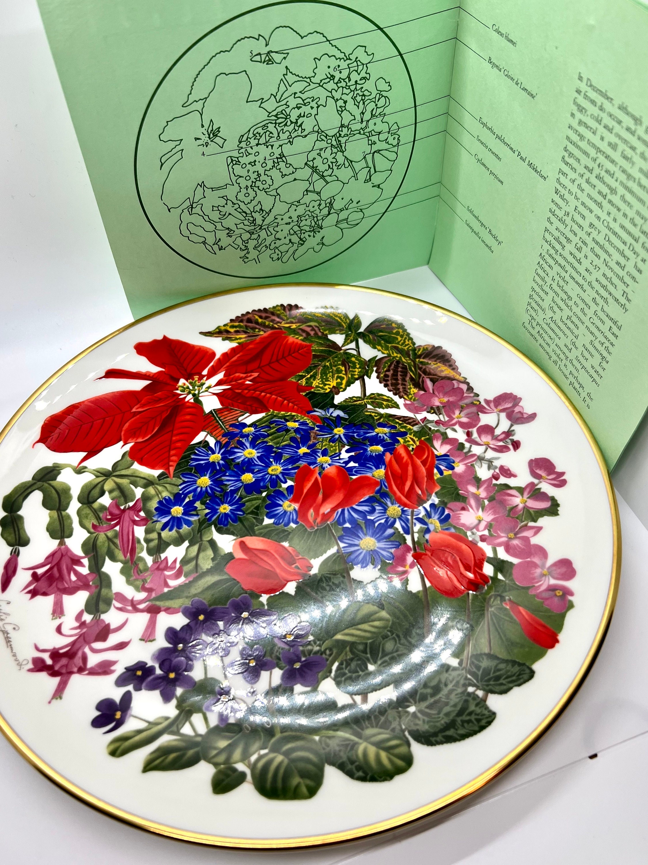 Limited Edition Franklin & Wedgwood Collectible Plate, With Flowers of