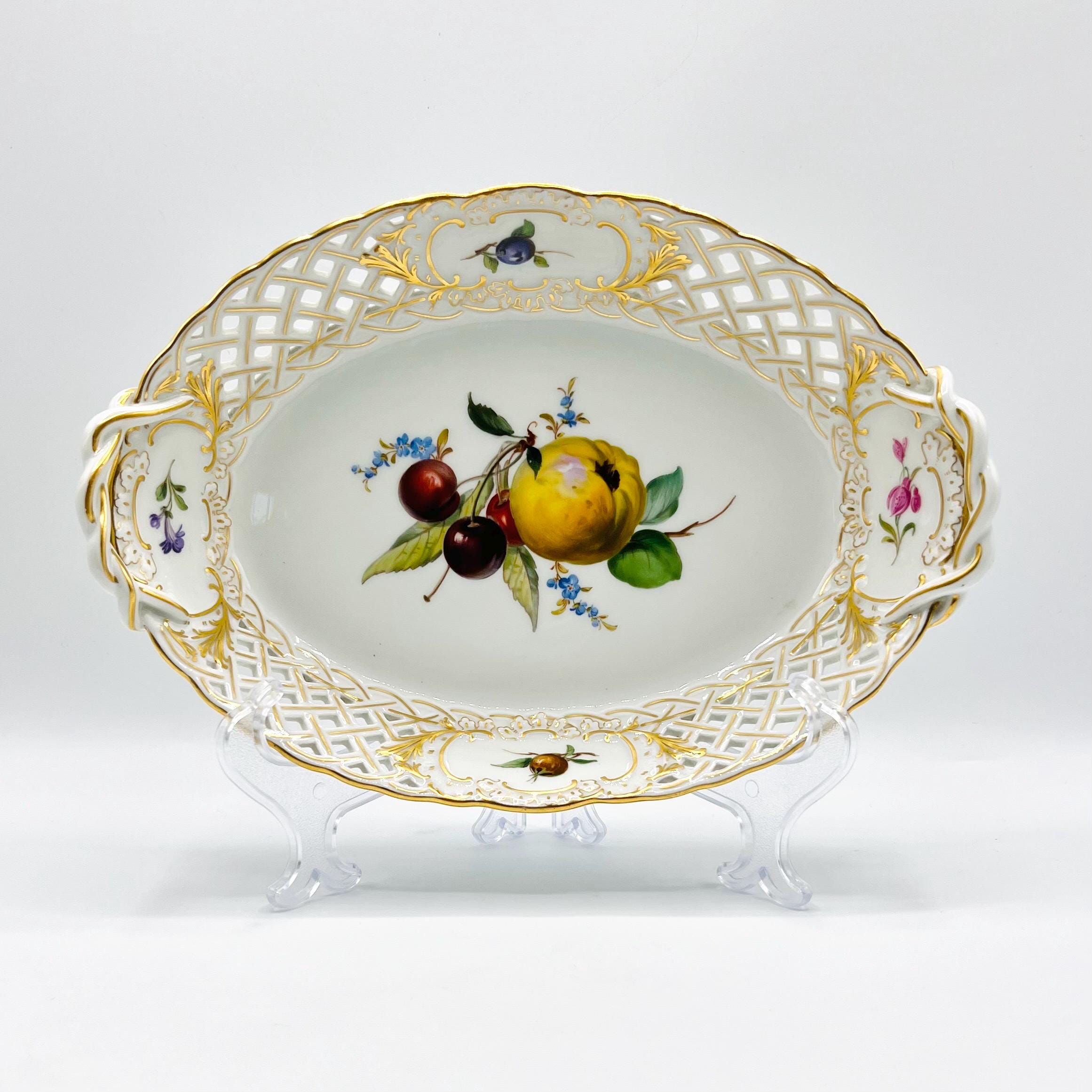 Meissen Plates With Fruit - Etsy