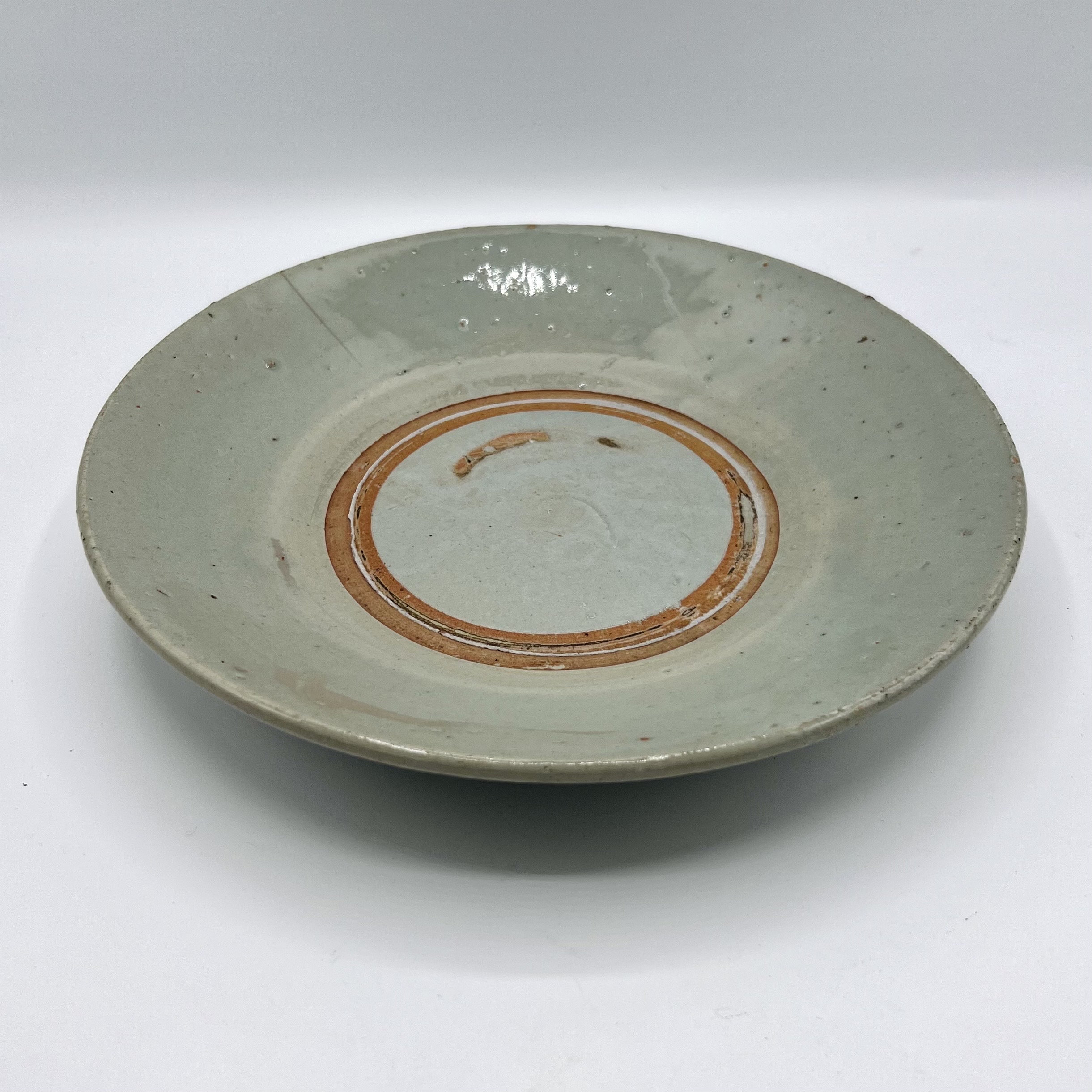 青磁　皿 中国陶器 中国美術 古玩 アンティーク中国青磁釉陶器皿、18世紀頃（25 cm） - Etsy 日本