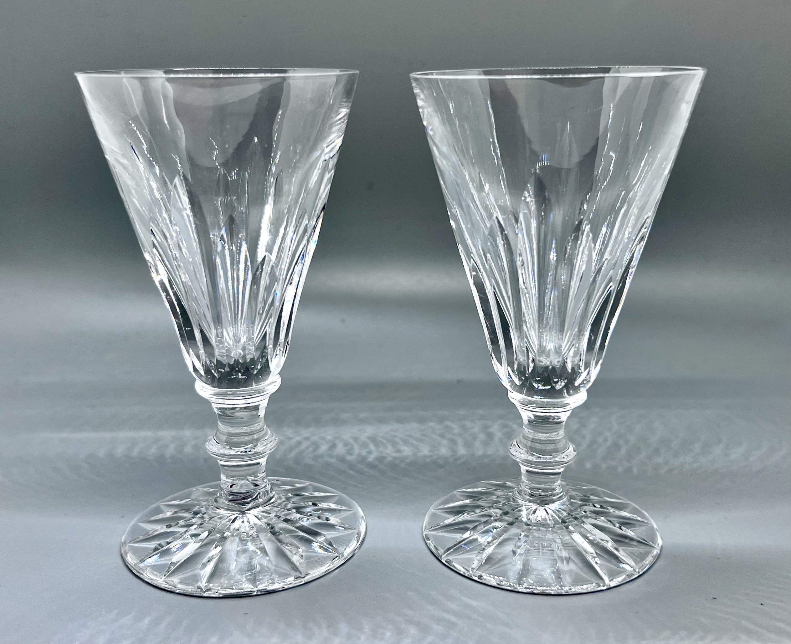 WATERFORD CRYSTAL Glasses 2 Vintage Waterford Eileen Sherry