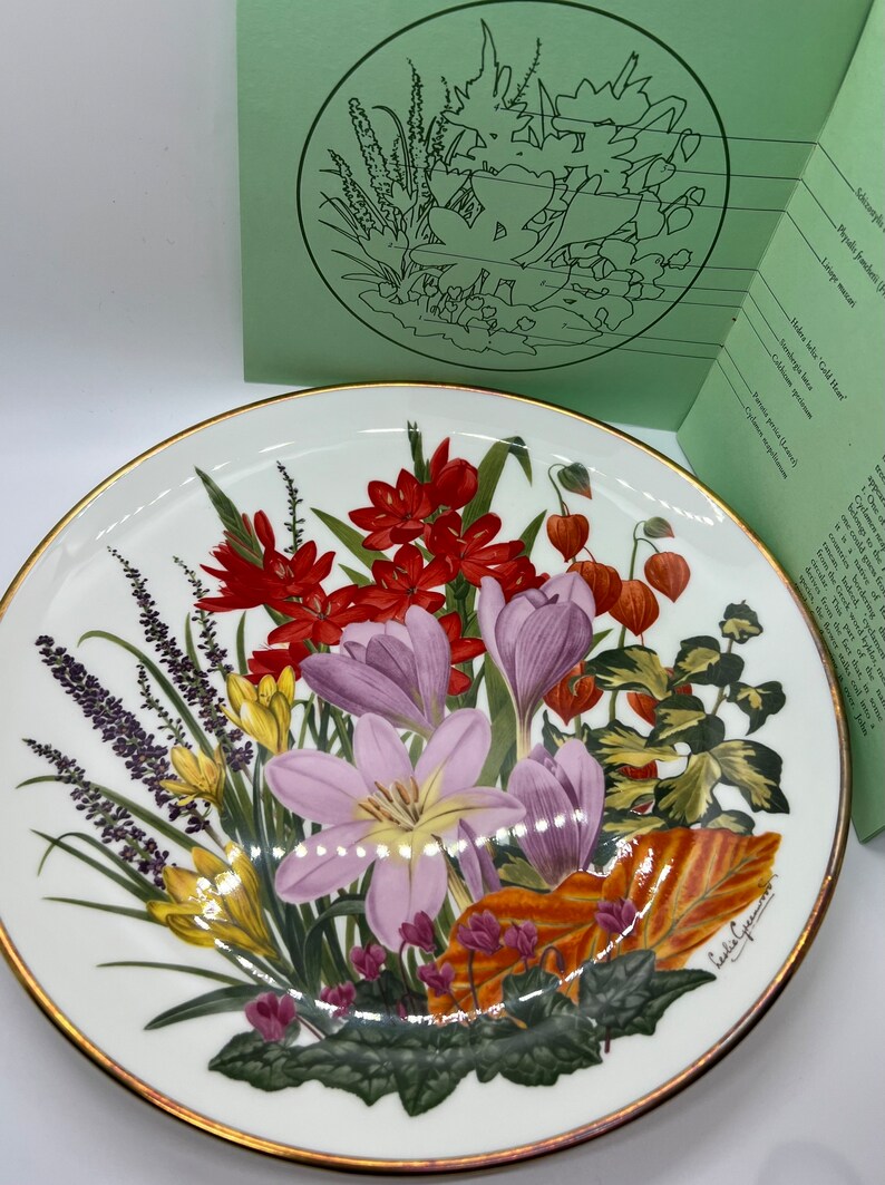 FRANKLIN & WEDGWOOD Limited Edition Collectible Plate Flowers of the