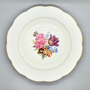 アンティーク マイセン磁器 ホワイト＆ゴールド テクスチャー