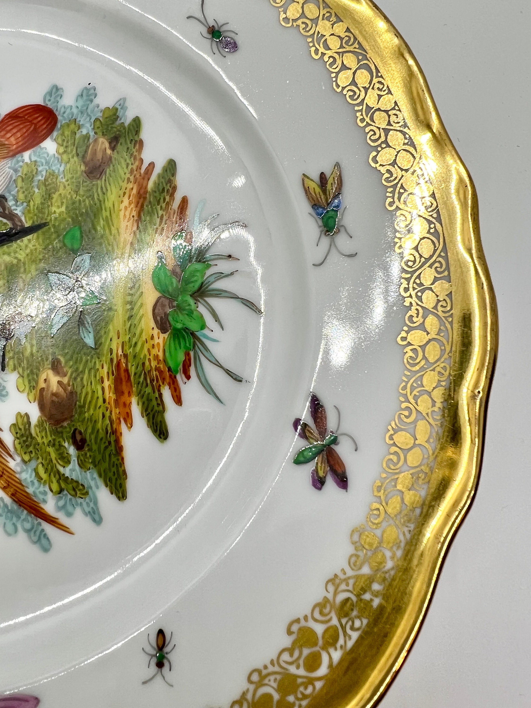 リヒャルト・クレム 約20㎝プレート 4枚セット ドレスデン リヒャルト・クレム 約20㎝プレート 4枚セット