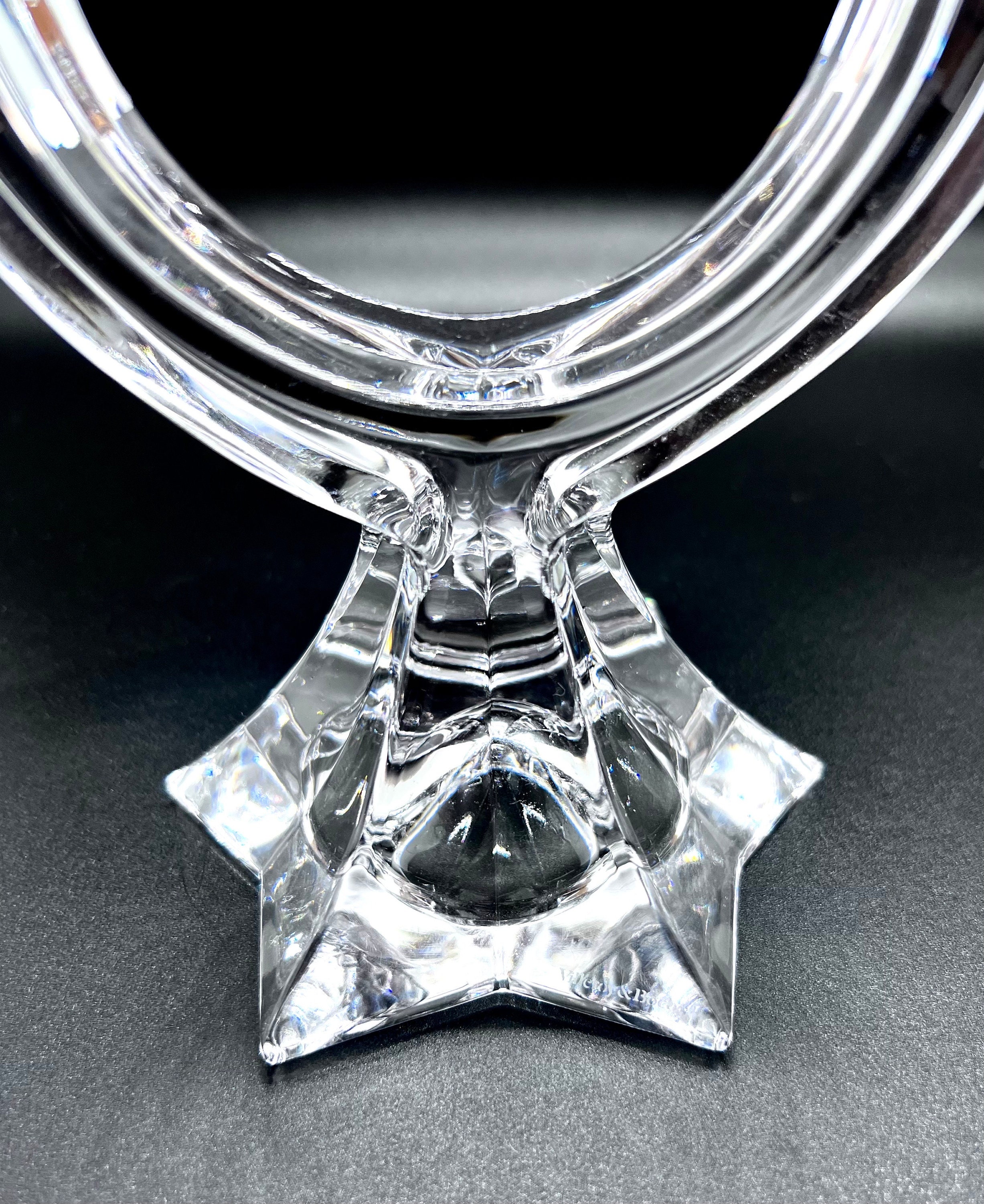 Vintage Villeroy & Boch Crystal Candleholder - Two-armed Design
