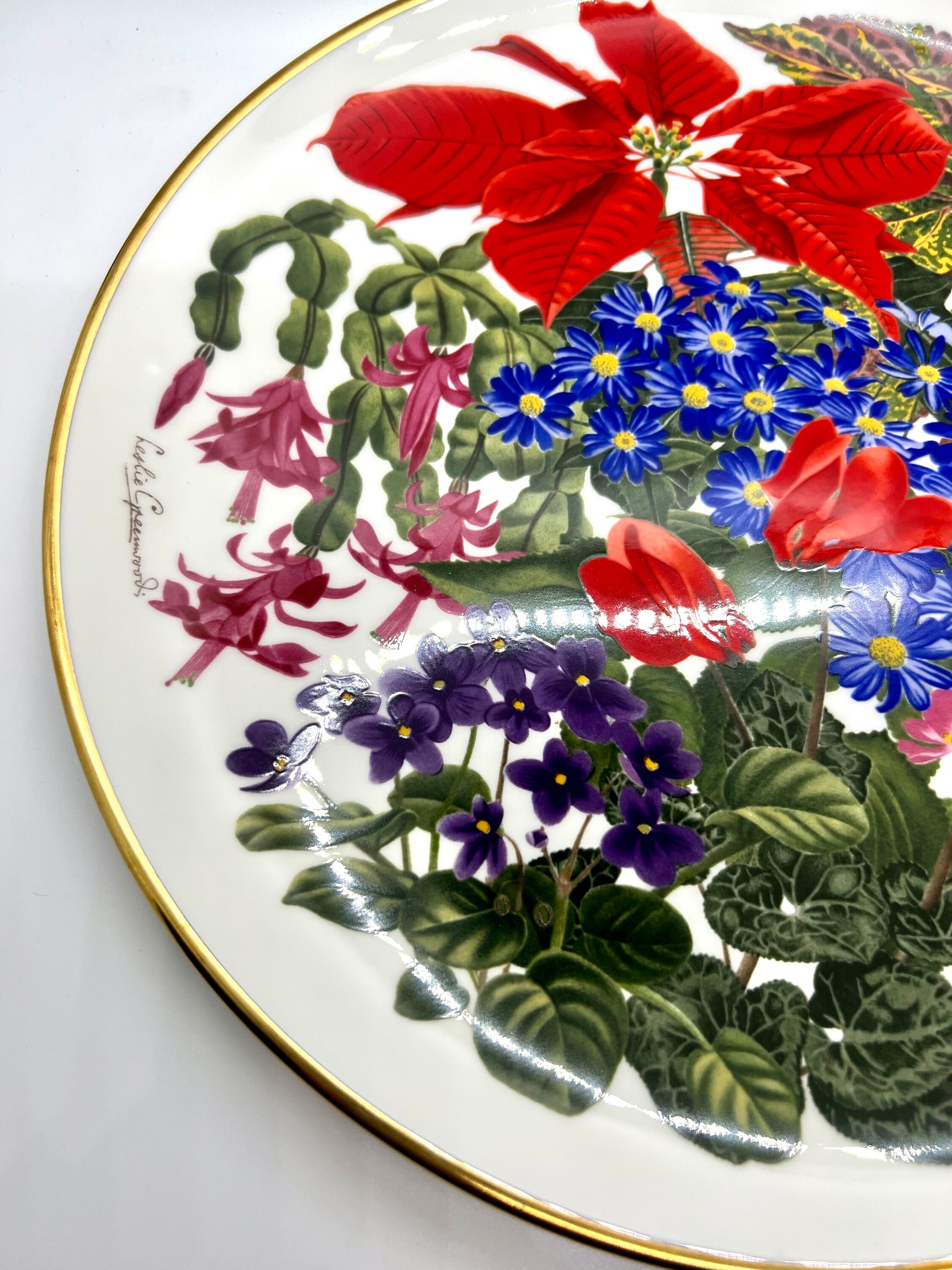 Limited Edition Franklin & Wedgwood Collectible Plate, With Flowers of