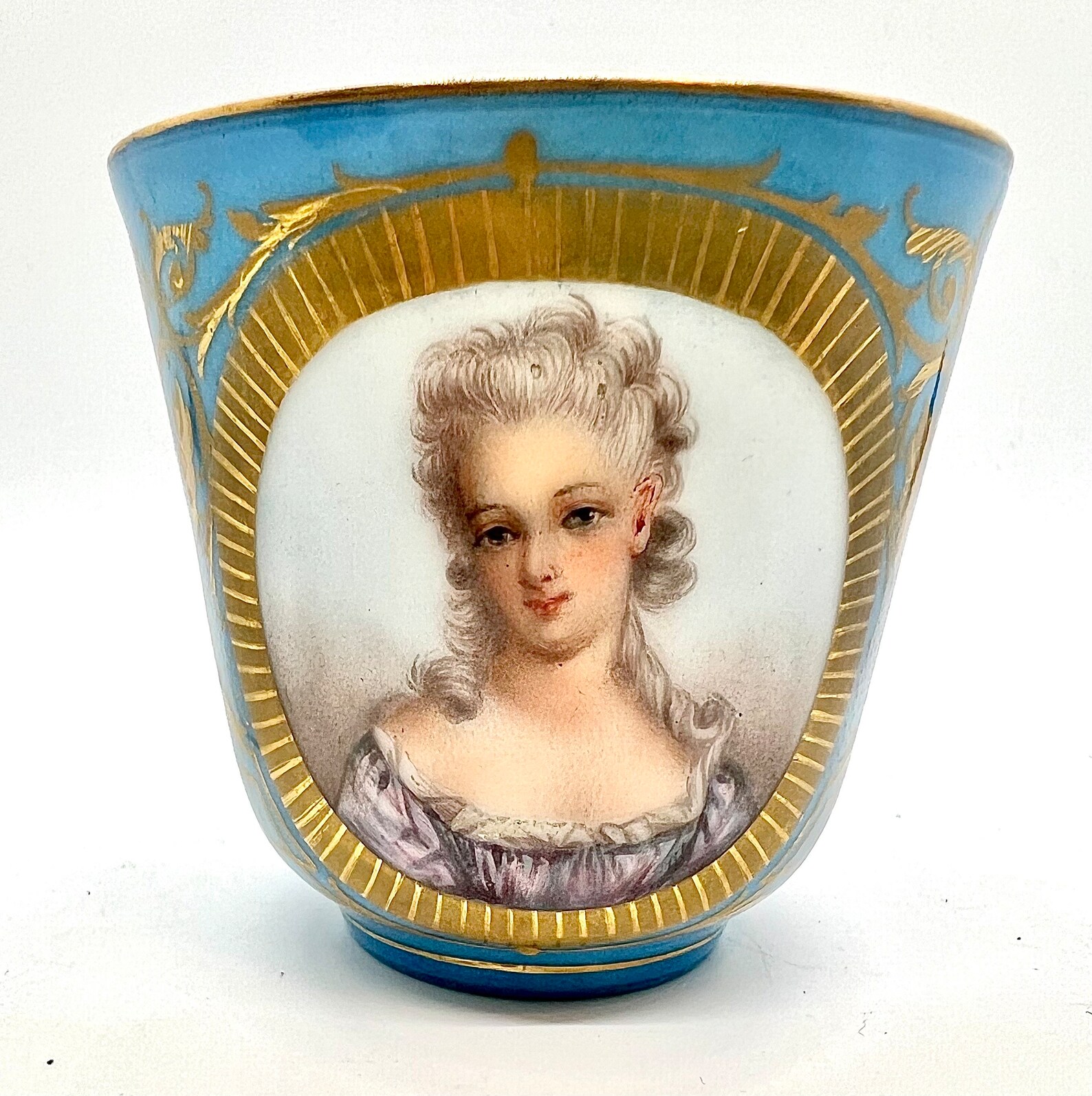 ANTIQUE SEVRES CUP Blue Sevres Porcelain Cup and Saucer Etsy