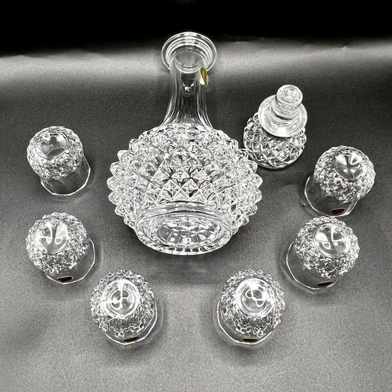 Vintage Shot Glasses, Cristal D'arques Longchamp Decanter Set