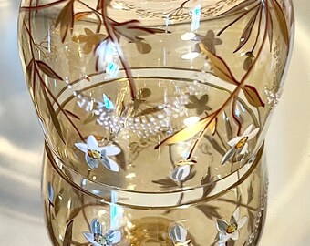 Antique Fritz Heckert Roemer Hock Wine Glass: Handblown