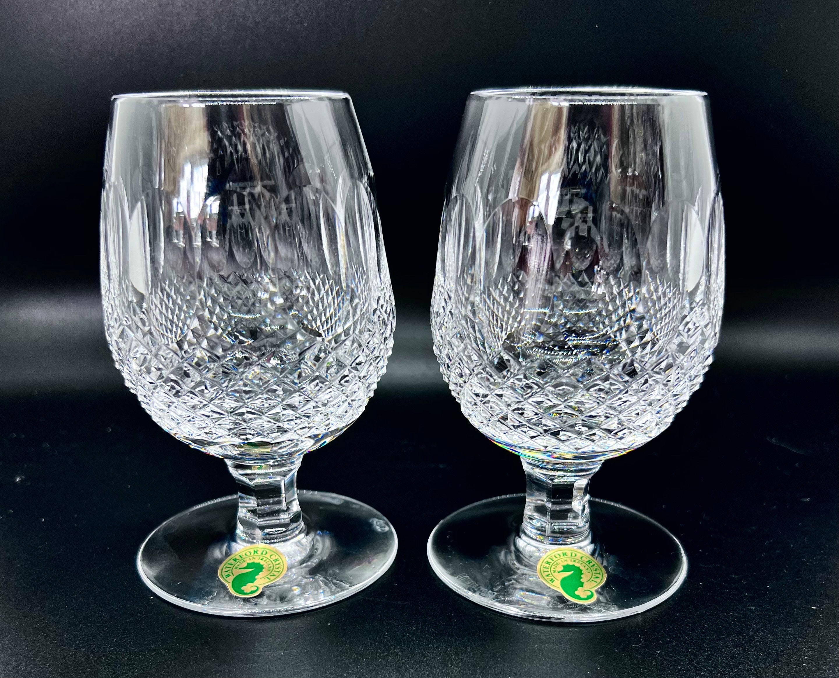 WATERFORD CRYSTAL Glasses 2 Vintage Waterford Colleen Glasses Sherry