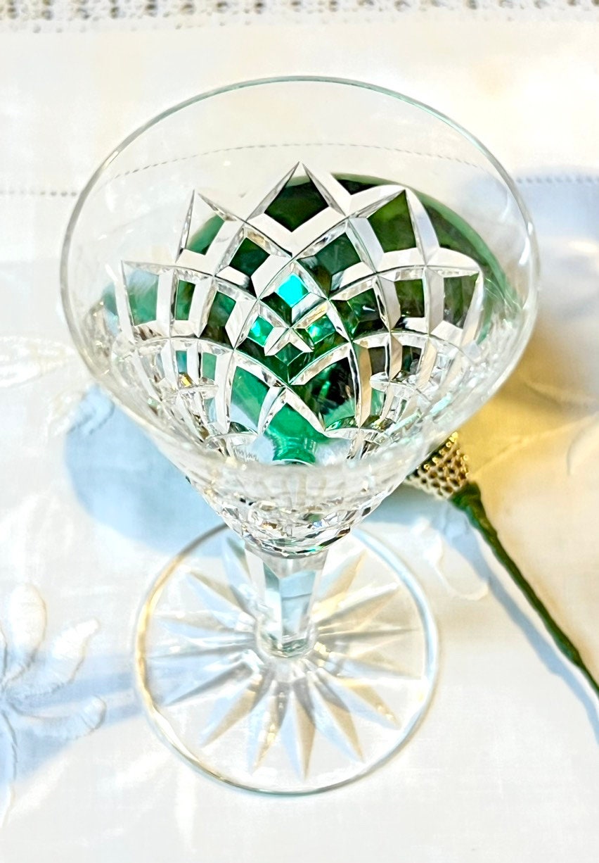 WATERFORD CRYSTAL GLASS 1 Signed Waterford Sherry Glass Vintage Sherry