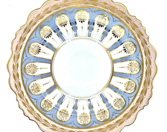 Antique Paragon China Plates: Edwardian Dessert Set with Tazza