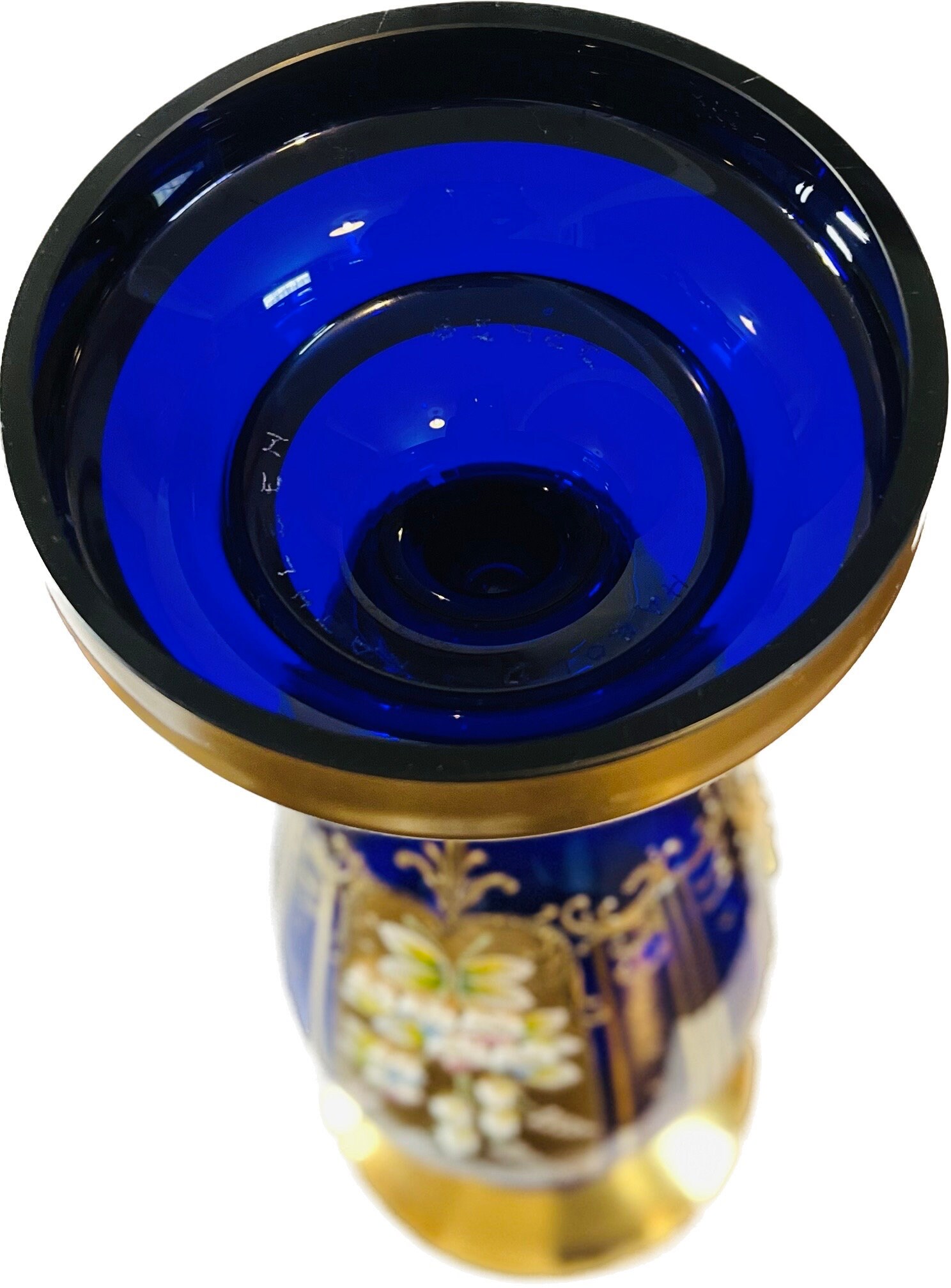 Anello Cocktail In Vetro Di Murano 24K Tre Toni – Made In Italy, Taglie 9 O 10