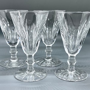 Vintage Waterford Crystal Sherry Glasses - Eileen Pattern, Set of 4