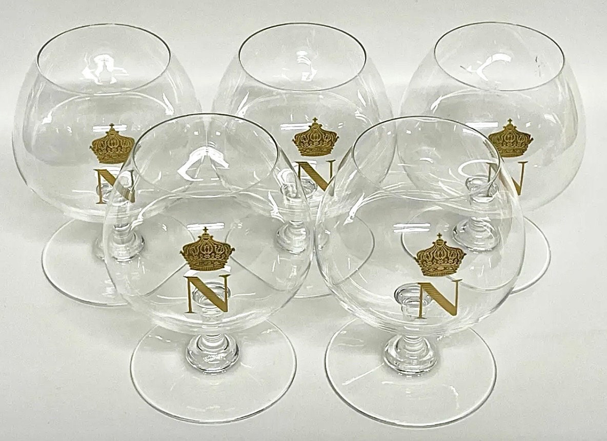 Bicchieri da cognac Baccarat Napoleon, set di 6 in vendita su Pamono