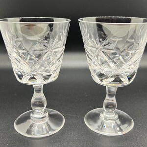 ROYAL BRIERLEY GLASSES | 2 Vintage Crystal Shery glasses | Vintage Royal Brierley RBR21 | Vintage Cordial Glas | Vintage Port Glass | 4.5”