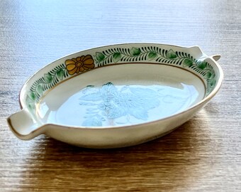 さ*い様 HEREND 台座付プレートパセリ　アンティーク HEREND HUNGARY ASHTRAY | Herend Porcelain Handpainted