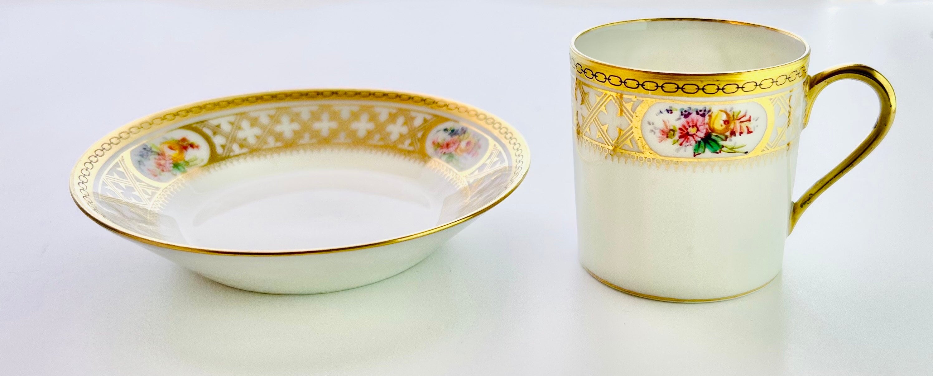 リモージュ☆ヴィンテージ T&V 花柄 金彩 カップ リモージュ カップ