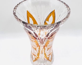 ヴィンテージ ボヘミアン アンバー カット トゥ クリア