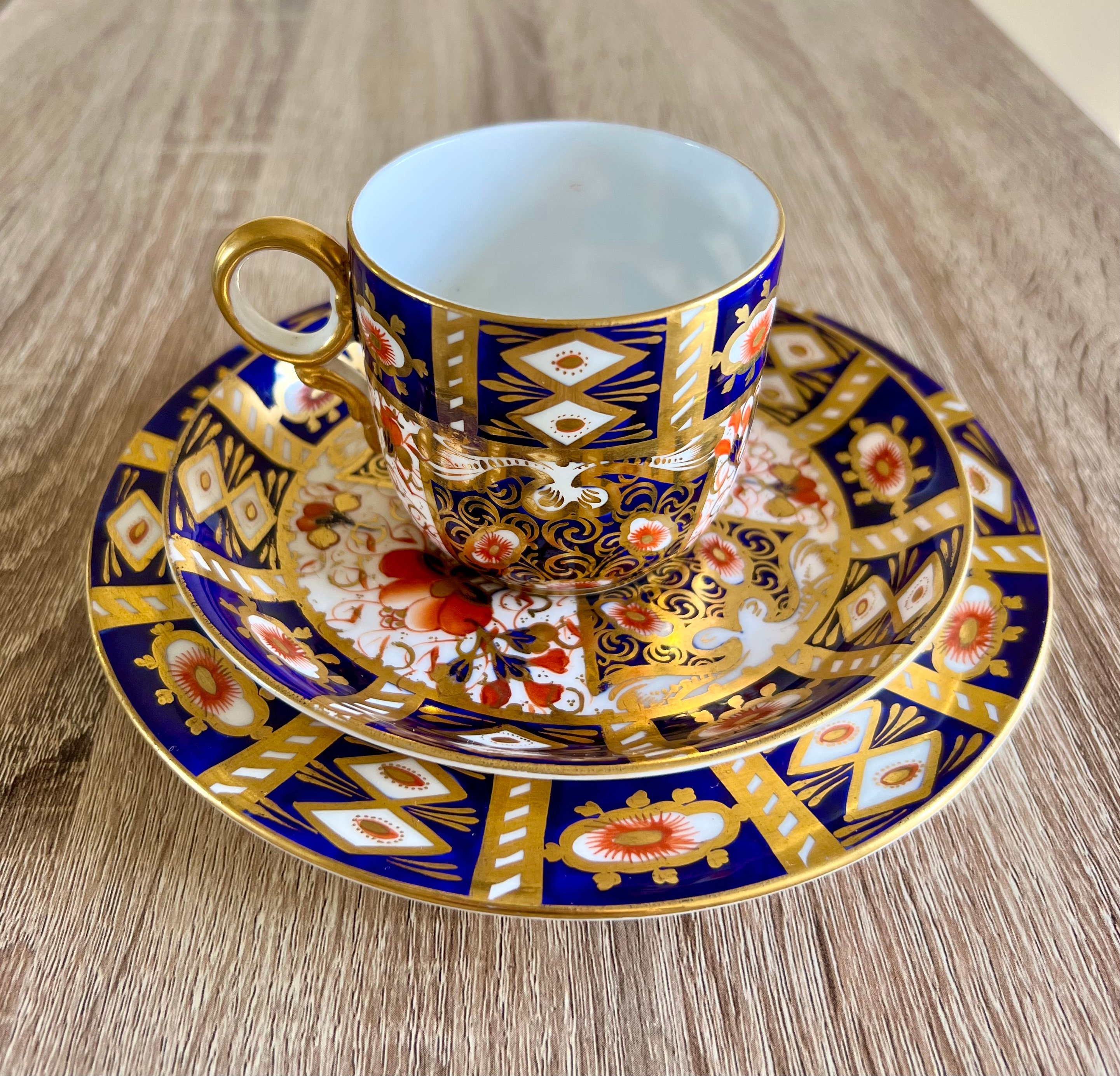 古伊万里ヨーロッパ里帰りティーポット アンティーク ダベンポート 伊万里ティーセット トリオ 2個セット