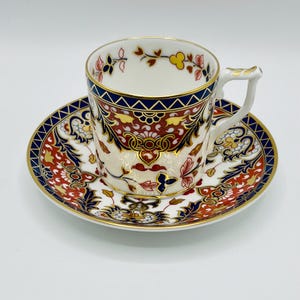 Royal Crown Derby Cup and Saucer: Old Japan Bone China