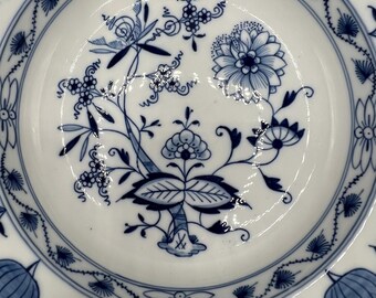 アンティーク マイセン磁器皿：ブルーオニオン模様、1900年頃 - Etsy 日本