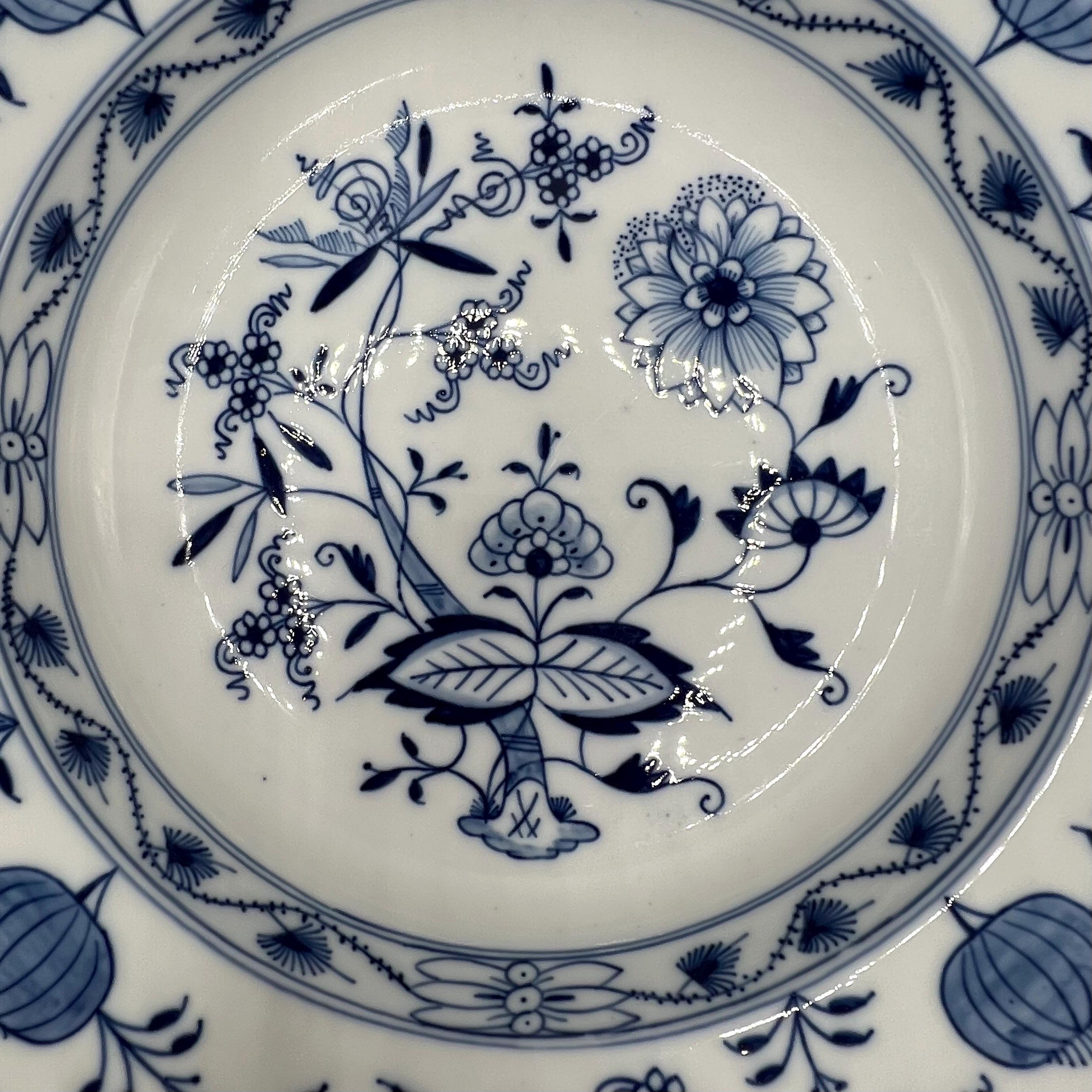 アンティーク マイセン磁器皿：ブルーオニオン模様、1900年頃 - Etsy 日本