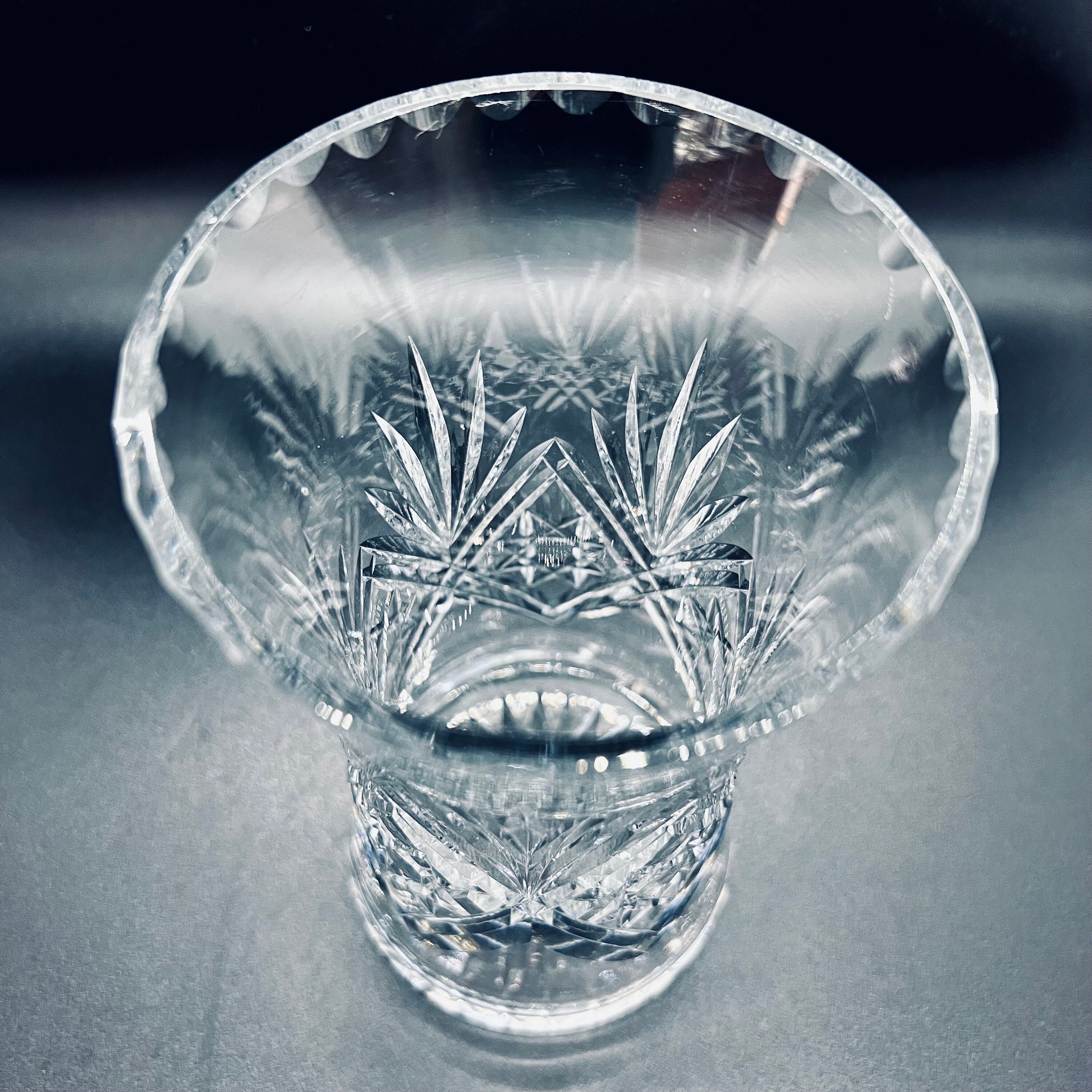 Vintage Thomas Webb Crystal Vase: Hobstar & Fan Cut Design - Etsy