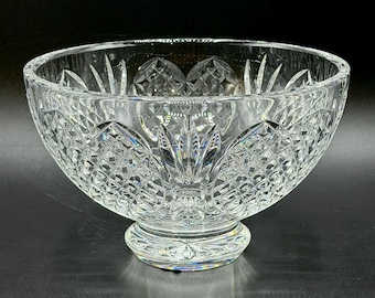 Bol de cristal Waterford Crystal para centro de mesa de boda, cristal irlandés tallado a mano (caja original)