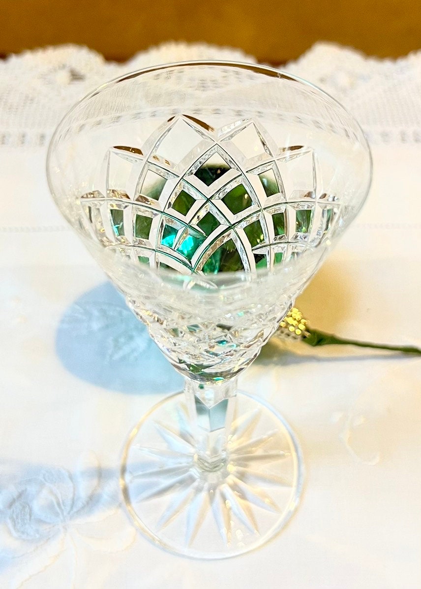 WATERFORD CRYSTAL GLASS 1 Signed Waterford Sherry Glass Vintage Sherry