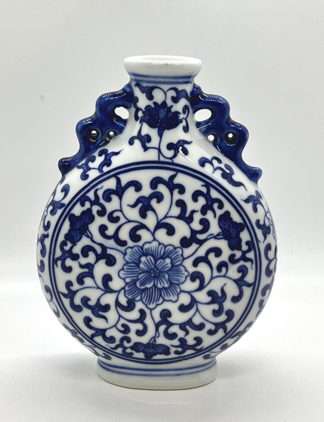 乾隆風月瓶、手描き龍鳳凰磁器 - Etsy 日本
