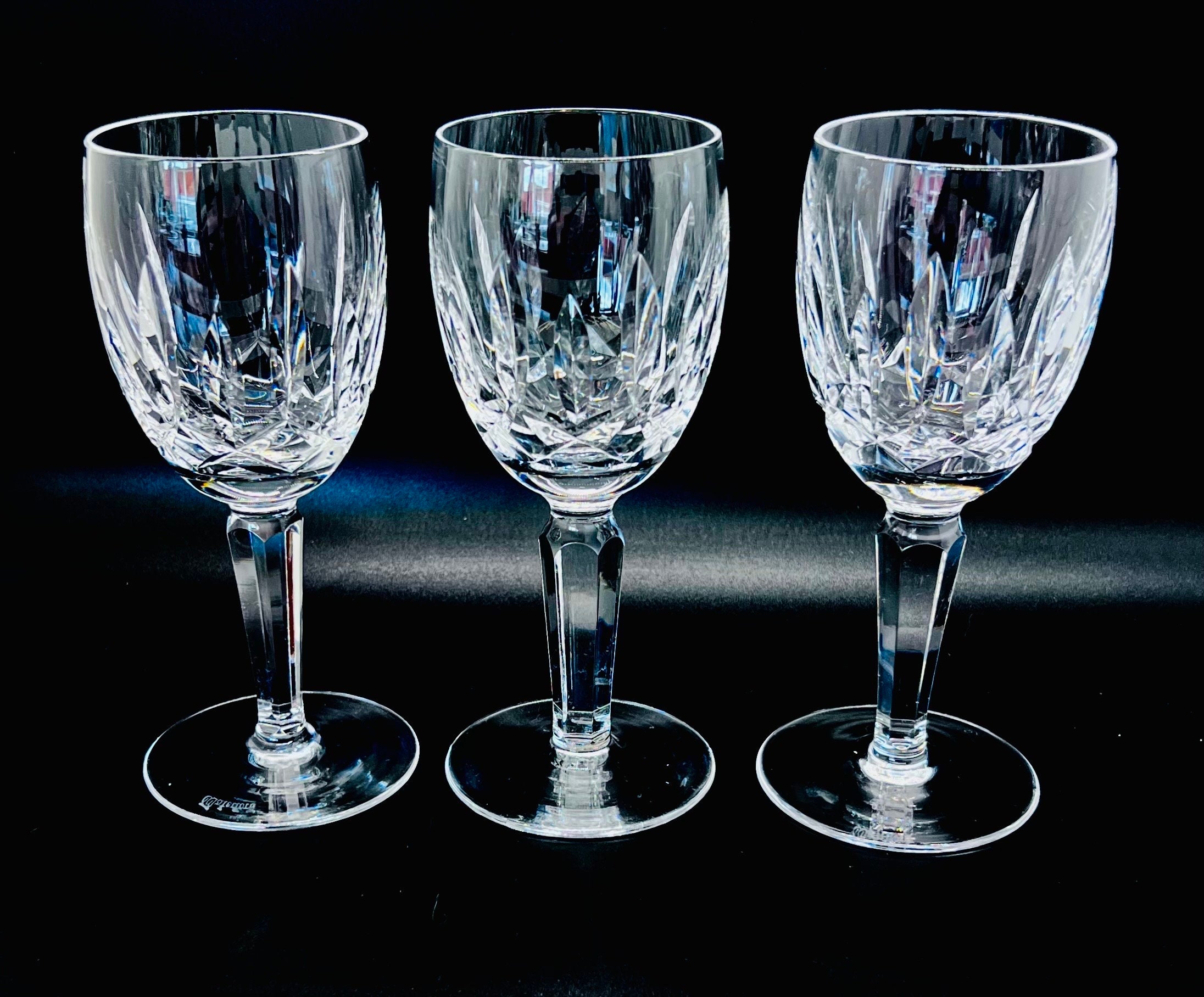 WATERFORD CRYSTAL GLASSES Vintage Waterford Kildare Cut Crystal White