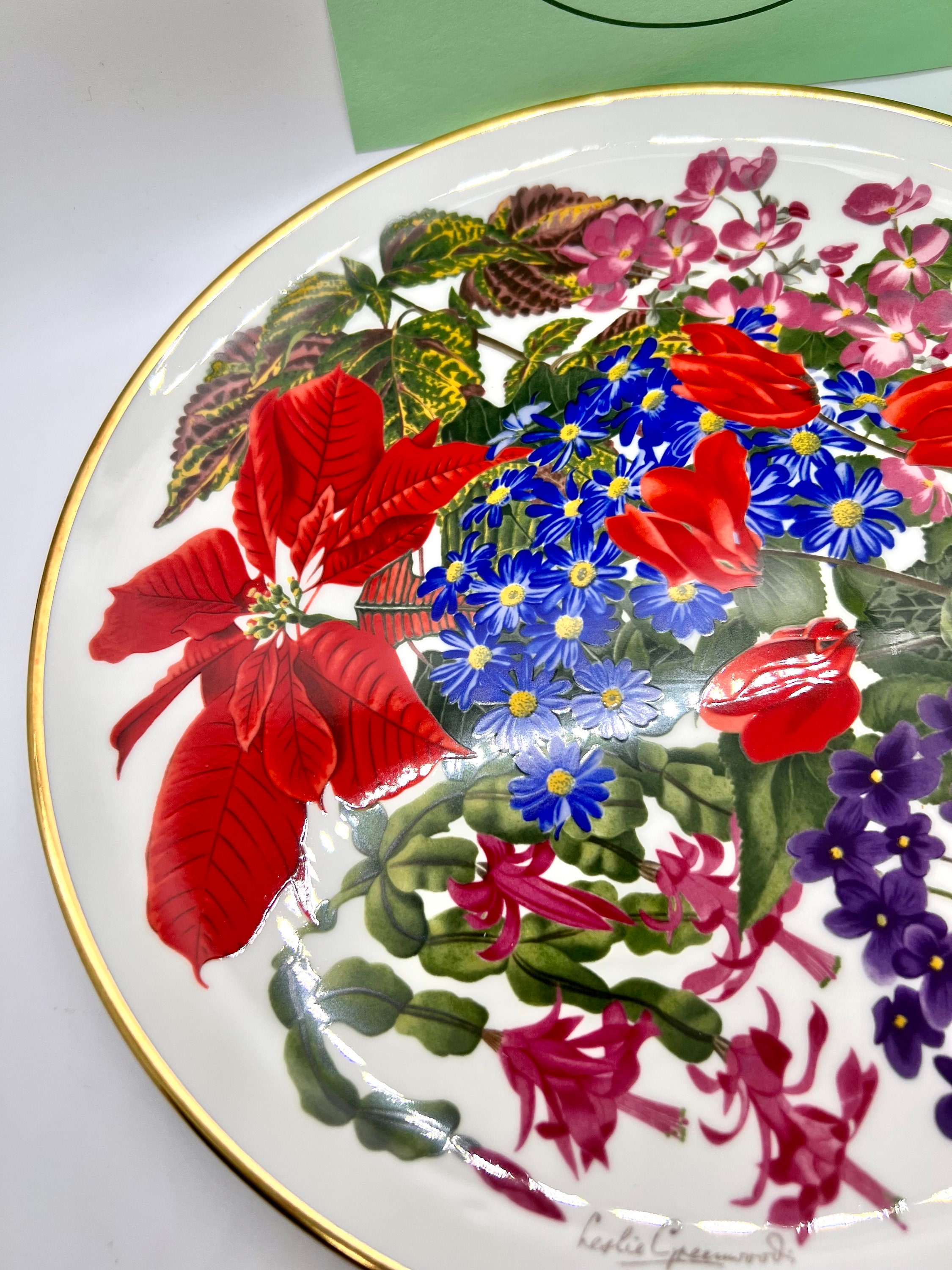 Limited Edition Franklin & Wedgwood Collectible Plate, With Flowers of