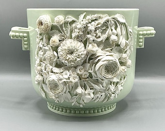 DRESDEN CACHE POT | Dresden Porcelain Small Cache Pot