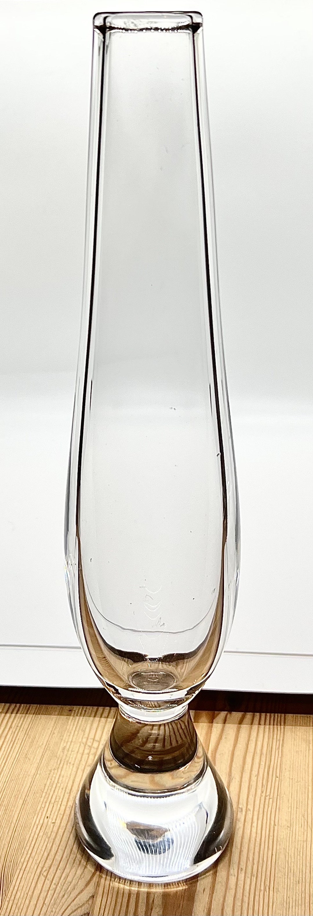 VINTAGE CRYSTAL VASE Vintage Orrefors Vase by Palmqvist 1950 34cm