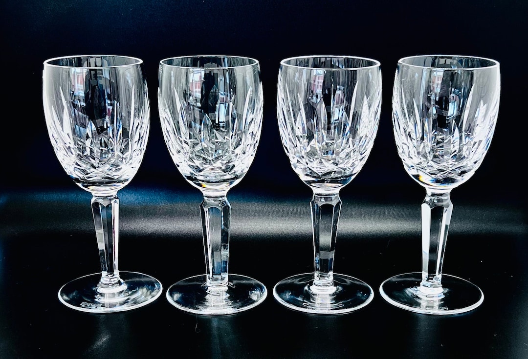 WATERFORD CRYSTAL GLASSES Vintage Waterford Kildare Cut Crystal White