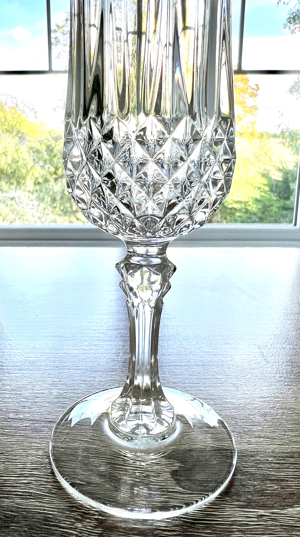 Cristal DARQUES LONGCHAMP Gold Rimmed Champagne Glass Flutes Etsy