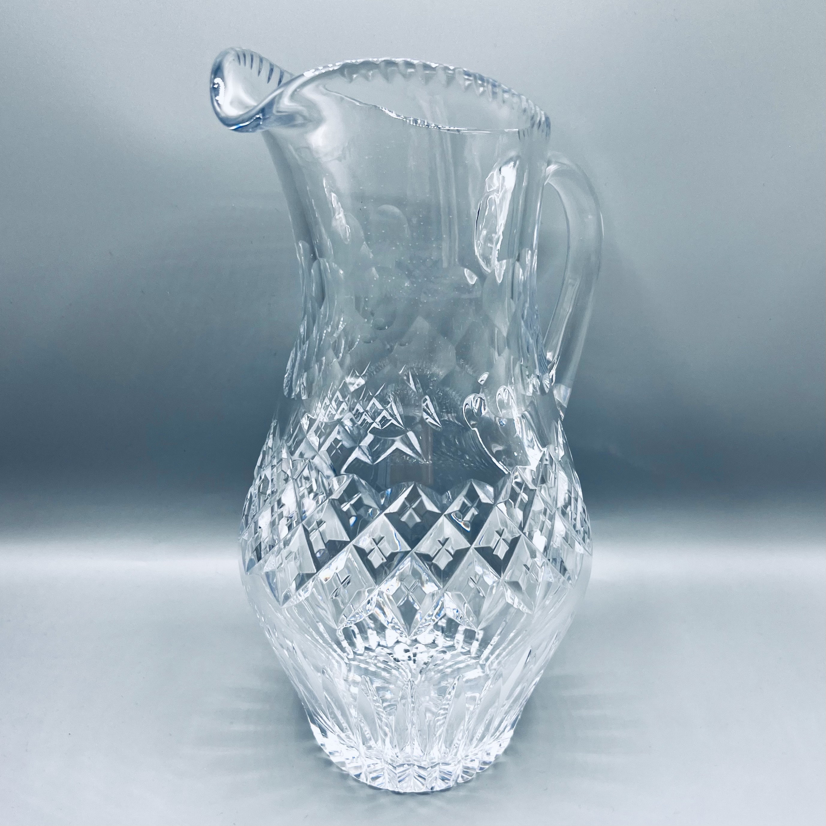 69 Pasabahce  GENUINE LEAD CRYSTAL  花瓶 Vintage Lead Crystal Water Pitcher: Tall Cut Glass Sangria Jug - Etsy