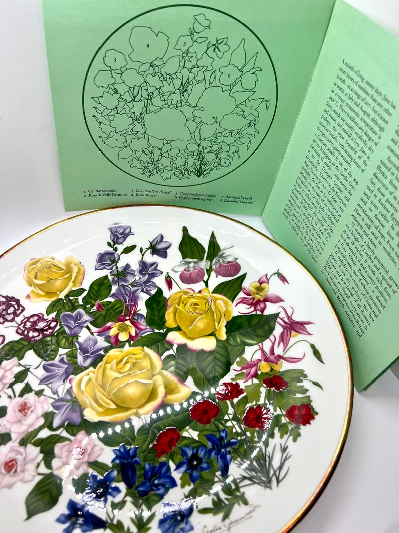 Limited Edition Franklin & Wedgwood Collectible Plate, With Flowers of