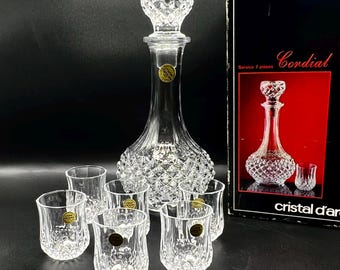 Cristal D'arques クリスタル ショット グラス 6 個セット。 - Etsy 日本