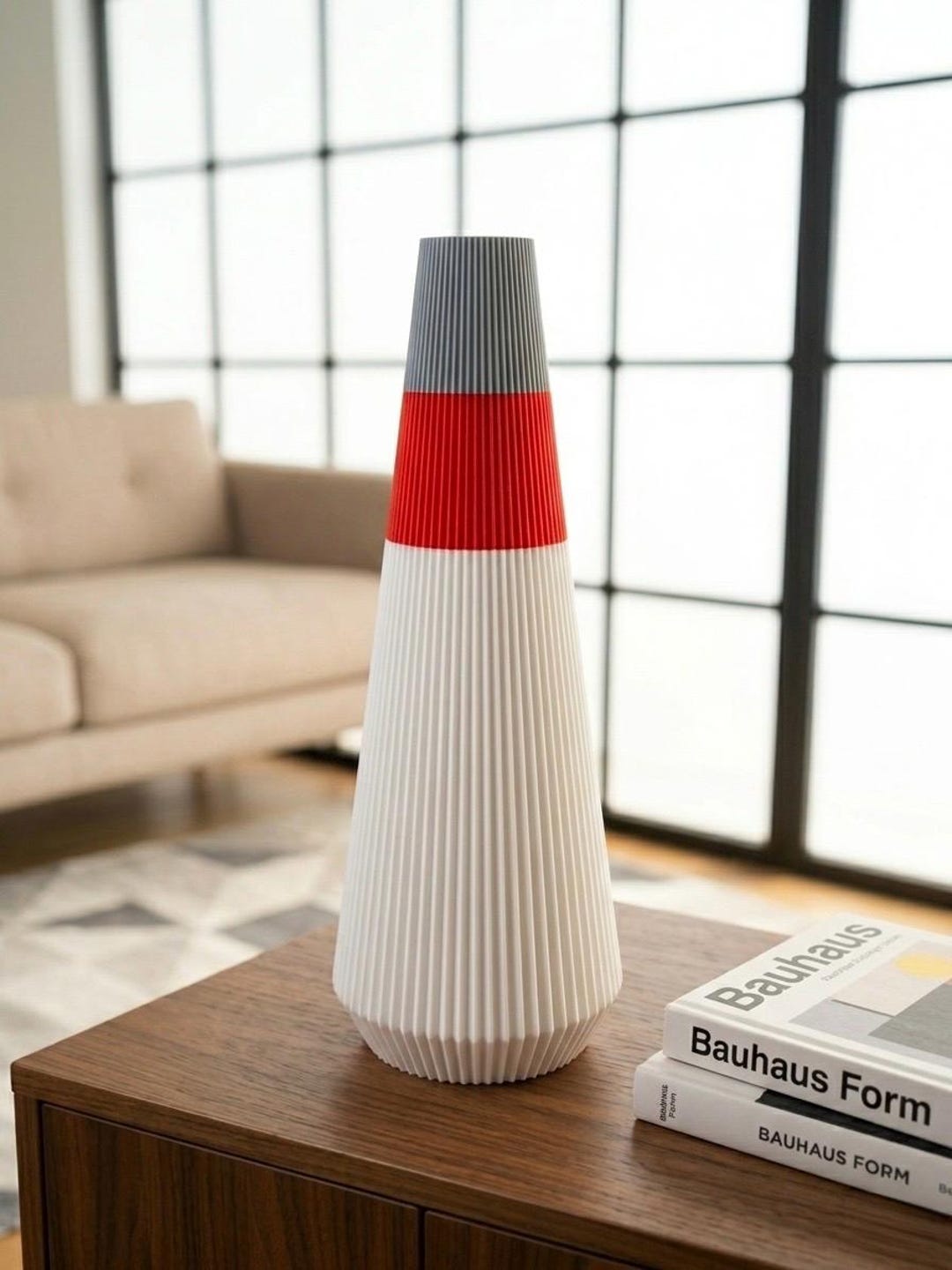 Modern Minimalist Vase, Sculptural Flower Holder, Desk Table Decor ...