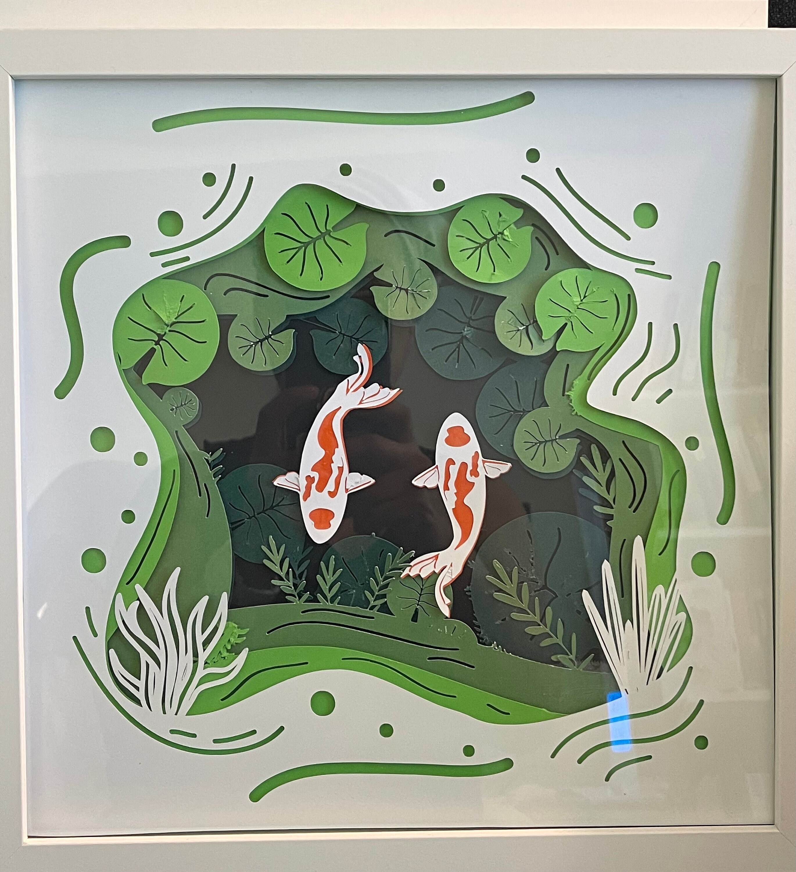 3D Koi Fish Pond SVG Digital Layered Art Mandala Etsy 3d-koi-fish-pond-svg-digital-layered-art-mandala-etsy