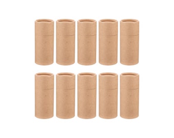 Kraft Paper Cardboard Tubes, 15-20ml Dropper Bottle Packaging (Set of 10)