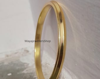 Gold Plated Sikh Kara: Punjabi Bangle Bracelet